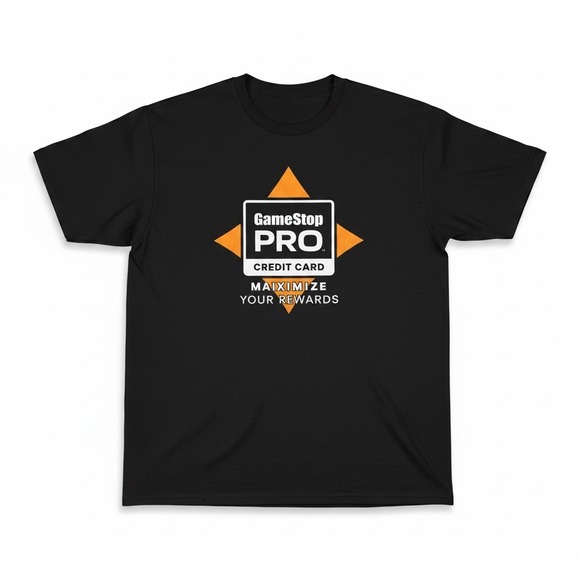 Gildan GameStop PRO T-Shirt Mens Large Black Short Sleeve Promo Graphic Employee